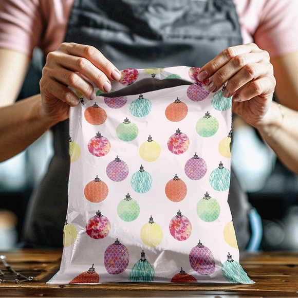 Christmas Ornaments Poly Mailers 10x13 Pack of 25 - Picture 7 of 9